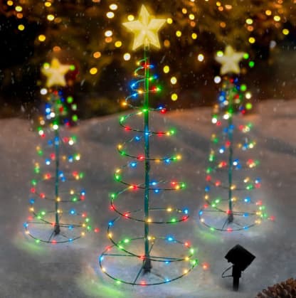 Merrylite Solar LED Metal 2-Foot Christmas Trees as low as $17.49 each, shipped!