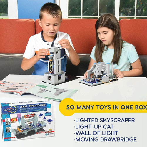 Snap Circuits BRIC: Brick & Electronics Exploration Kit $24.69 (Reg. $55) – Over 20 Stem & Brick Projects, FAB Ratings!