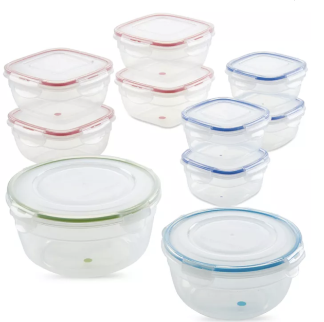 Easy Essentials Color Mates 20-Pc. Food Storage Container Set