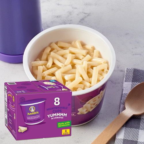 Annie’s Homegrown White Cheddar Mac & Cheese Cups, 8-Count as low as $6.87 After Coupon (Reg. $27) + Free Shipping – 86¢/ Cup