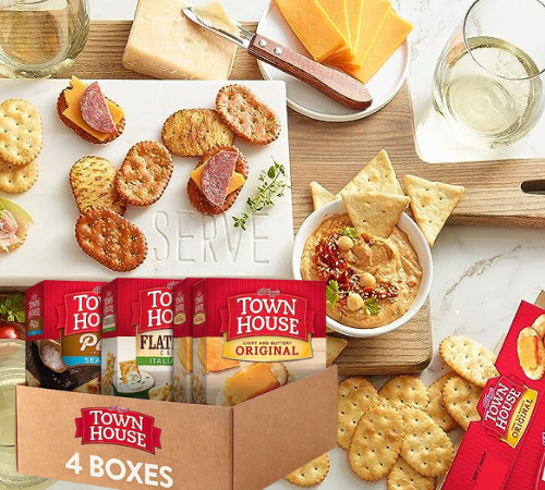 Town House 4-Variety Pack Crackers as low as $11.43 After Coupon (Reg. $17.59) + Free Shipping – $2.86/Box