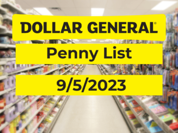 Dollar General Penny List 9/5/2023