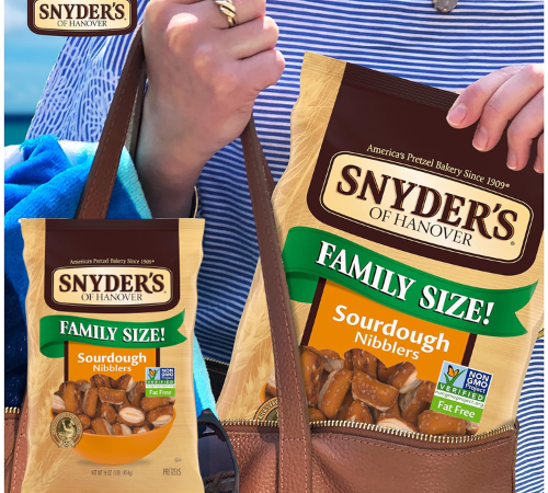 Snyder’s of Hanover Sourdough Nibblers Pretzels, 16 Oz $3.50 (Reg. $7)