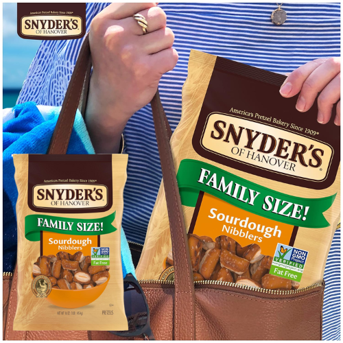 Snyder’s of Hanover Sourdough Nibblers Pretzels, 16 Oz $3.50 (Reg. $7)