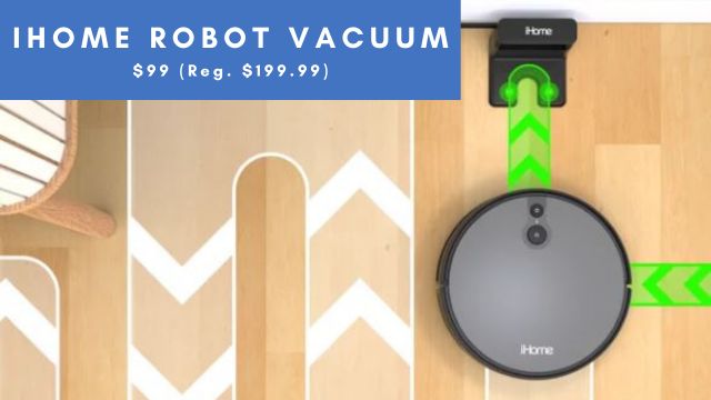 Walmart | iHome Robot Vacuum $99 (Reg. $199.99)