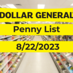 Dollar General Penny List for August 22, 2023