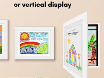 Prime Exclusive Deal: Front Loading Kids Art Frame $16.99 Shipped Free (Reg. $20) – 5 Colors, Holds 100 Artworks
