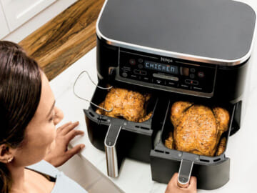 Ninja Foodi XL Dual Basket 10-Quart Air Fryer $129.99 Shipped Free (Reg. $250)