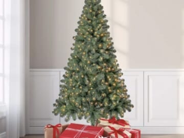 6.5 ft Pre-Lit Madison Pine Artificial Christmas Tree