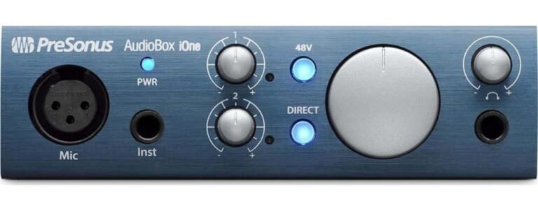 PreSonus AudioBox iOne 2x2 USB 2.0 / iPad Recording Interface for $49 + free shipping