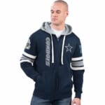 NFL Full Zip Hooded Sweatshirts Dallas Cowboys