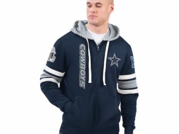 NFL Full Zip Hooded Sweatshirts Dallas Cowboys