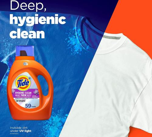 Tide Hygienic Clean 10x Heavy Duty Liquid Laundry Detergent, 92 Oz as low as $10.09 when you buy 3 (Reg. $16) + Free Shipping – 59 Loads – 17¢/Load – Spring Meadow or Unscented