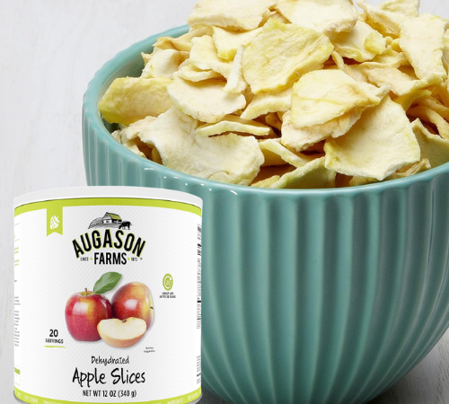 Augason Farms Dehydrated Apple Slices, 12 Oz $13.12 (Reg. $25) – 20 Servings, 66¢/Serving – Up to 25 Year Shelf Life