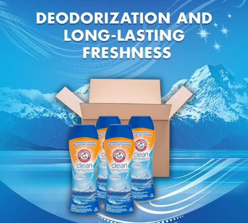 Arm & Hammer 4-Pack Clean Scentsations Purifying Waters In-Wash Scent Booster as low as $13.15 After Coupon (Reg. $26) + Free Shipping – $3.29/24 Oz Bottle