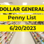 Dollar General Penny List | June 20, 2023