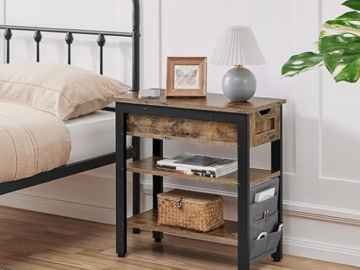 Upgrade your bedroom with style and functionality with this Wooden Bedside Table for just $32.19 After Code (Reg. $48.99) + Free Shipping