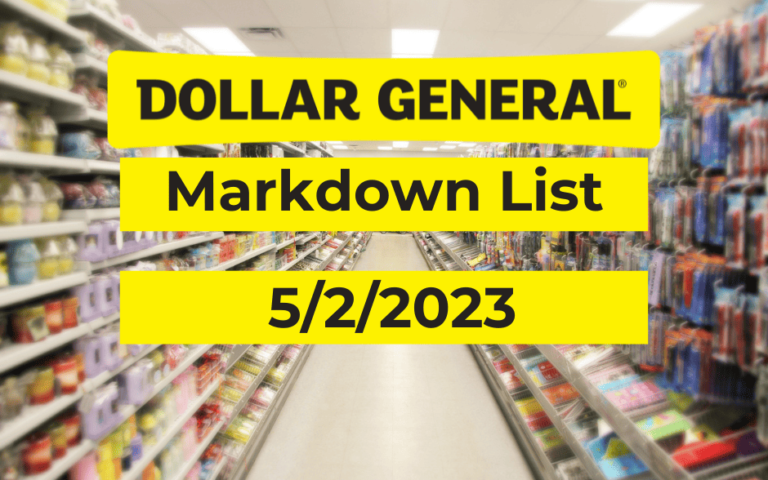 Dollar General Penny List & Markdowns 5-2-2023