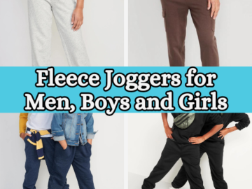 Today Only! Fleece Joggers for Men, Boys and Girls from $10 (Reg. $29.99+)