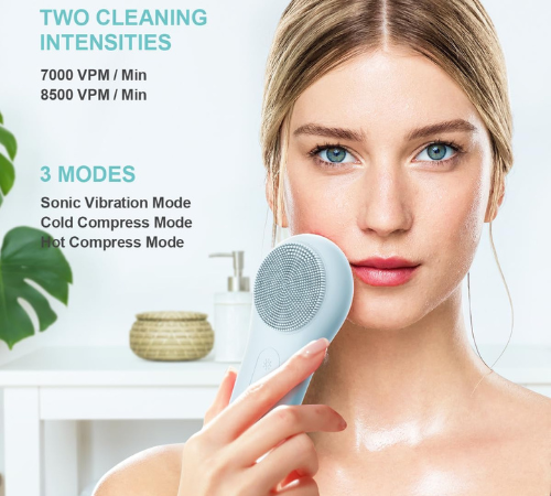 Say hello to healthier, glowing skin with this Facial Cleansing Brush for just $13.85 After Code + Coupon (Reg. $32.99) + Free Shipping