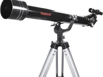 tasco Novice 60x800mm f/13 AZ Refractor Telescope for $50 + free shipping