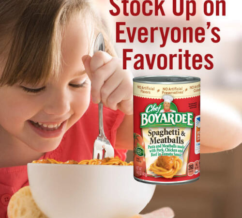 Chef Boyardee Spaghetti & Meatballs, 4-Pack as low as $3.39 Shipped Free (Reg. $4.28) -$0.85/ 14.5 Oz Can