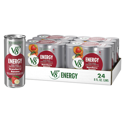 V8 +Energy Drink (24 count) only $13.08 shipped!