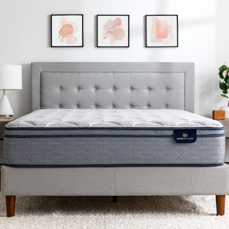 Serta Perfect Sleeper Charlotte 11.5" Medium Plush Queen Mattress w/ Adjustable Base for $600 + free delivery