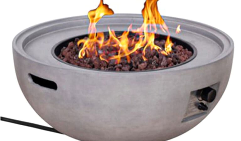 Four Seasons Courtyard 50,000-BTU Round Concrete Gas Fire Pit for $136 + free shipping