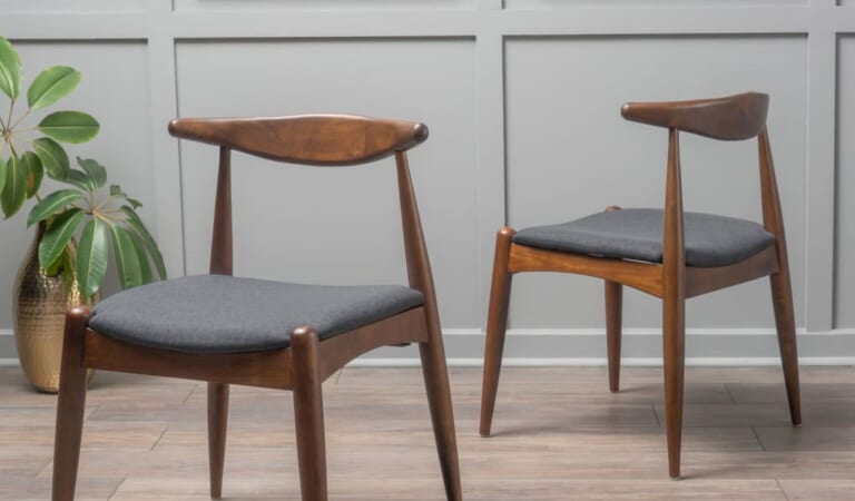 GDF Studio Sandra Mid Century Modern Dining Chair 2-Pack for $98 + free shipping