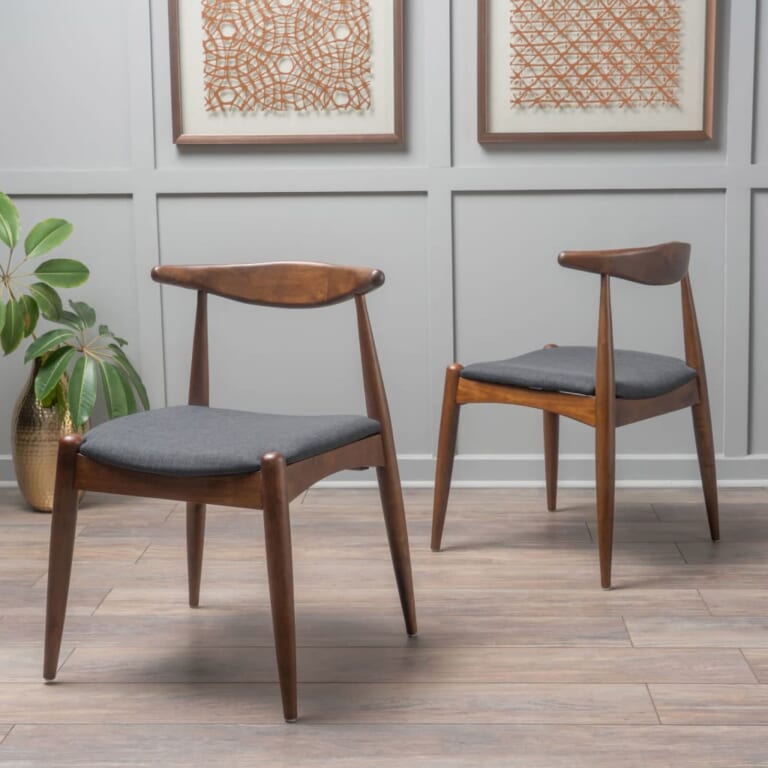 GDF Studio Sandra Mid Century Modern Dining Chair 2-Pack for $98 + free shipping