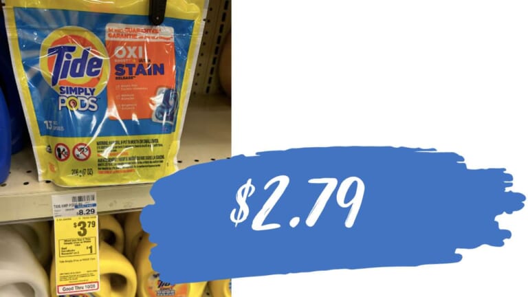 $2.79 Tide Simply Laundry Detergent (reg. $8.29) at CVS