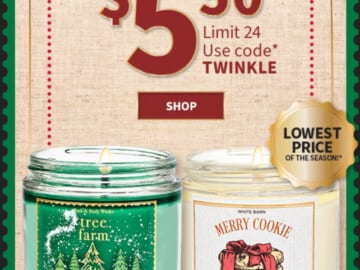 Bath and Body Works | All Single Wick Candles $5.50 (reg. $17.95)