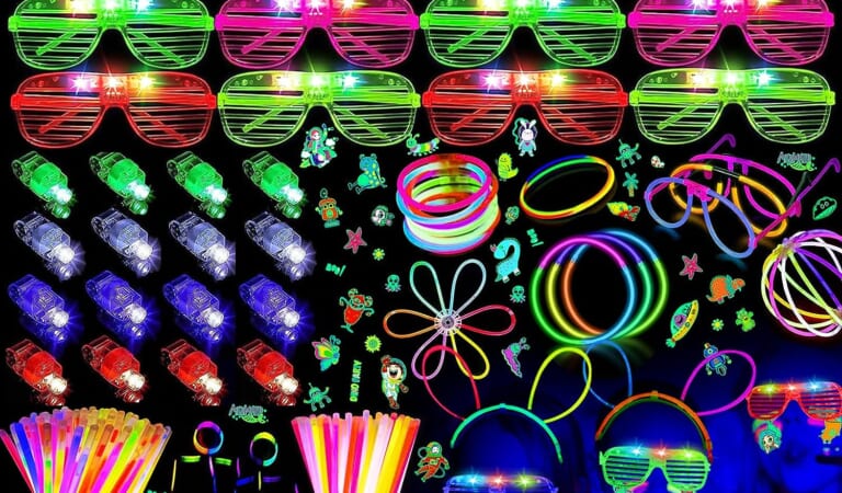 Set of Glow in The Dark Halloween Party Favors, 167-Piece $26.94 After Coupon (Reg. $36.94) + Free Shipping – $0.16/ Piece, Includes Glasses, Glow Sticks, and More