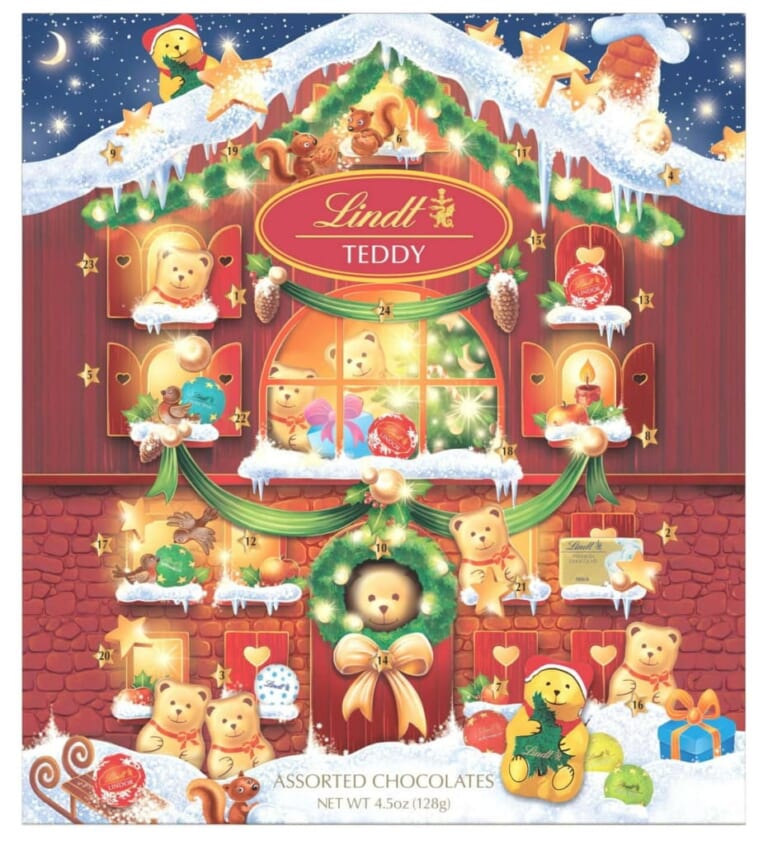 Lindt Holiday Teddy Bear Advent Calendar for $10 + free shipping w/ $35