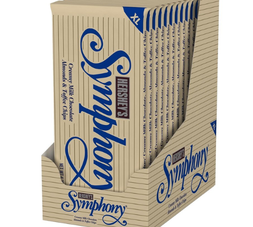 Hershey’s SYMPHONY 12-Count Chocolate Almond Toffee XL Candy Bars as low as $23.33 Shipped Free (Reg. $51.04) – $1.94/16-Piece Pack