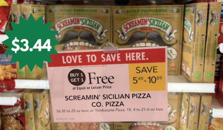 $3.44 Screamin’ Sicilian Pizza | Deals at Food Lion, Publix, & Harris Teeter