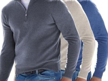 Men's Pullover Sweater for $9 + $5 shipping