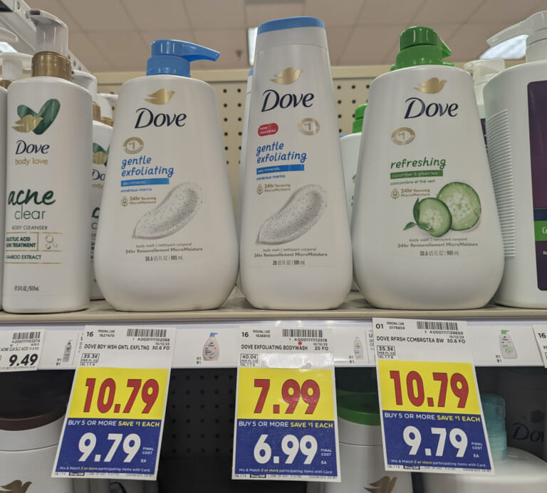 Big Bottles Of Dove Body Wash As Low As $6.79 At Kroger (Regular Price $10.79)