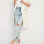 Old Navy Higher High-Waisted Button-Fly OG Straight Ripped Side-Slit Jeans