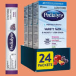 Pedialyte Electrolyte Powder Single Packets, Variety Pack, 24-Count as low as $11.52 After Coupon (Reg. $28.50) + Free Shipping – $0.48 each, 8-Count for $4.61 + MORE