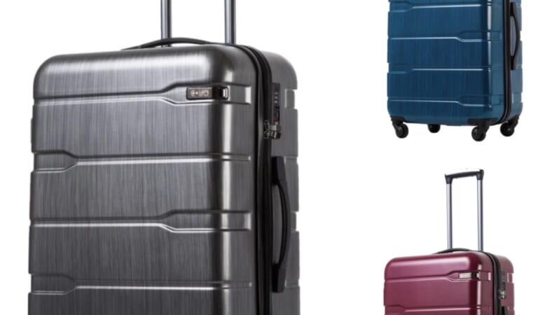 Coolife Hardside Spinner Luggage Suitcase only $59.99 shipped!