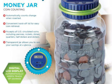 Discovery Kids Digital Coin-Counting Money Jar with LCD Screen $9.99 (Reg. $25)
