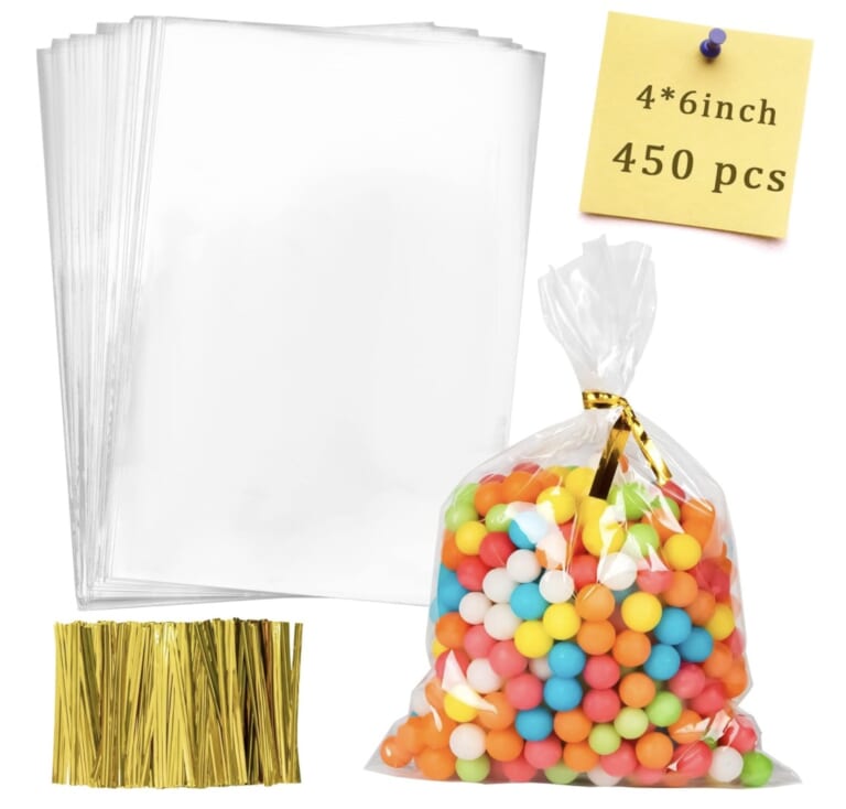 Cellophane Bags 450Pcs 4X6 Treat Bags