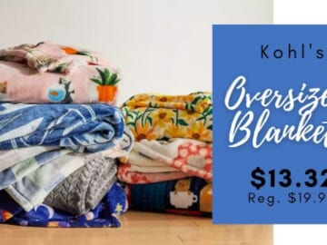 Kohl’s | The Big One Throw Blanket for $13 Each