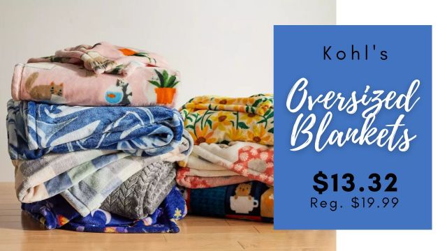 Kohl’s | The Big One Throw Blanket for $13 Each