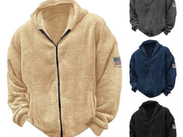 Men's Sherpa Hoodie for $17 + $6 shipping