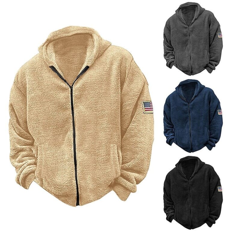 Men's Sherpa Hoodie for $17 + $6 shipping