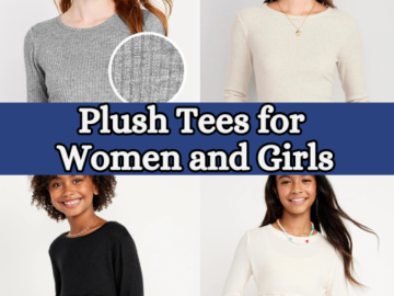 Today Only! Plush Tees for Women and Girls $8 (Reg. $22.99)