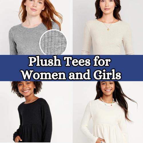 Today Only! Plush Tees for Women and Girls $8 (Reg. $22.99)